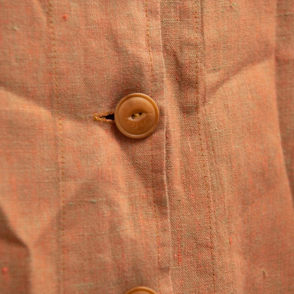 FLAX 100% Linen Oversize Button Down Shirt - Lagenlook Boho Earthy Artsy Organic